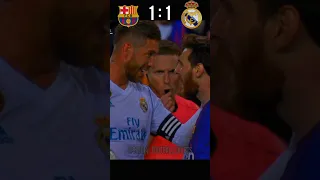 Barcelona vs Real Madrid Laliga Semi Final 17/18 #messi vs #ronaldo #football #youtube #shorts