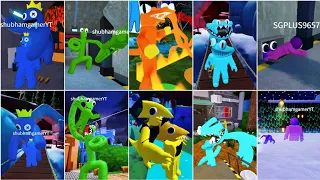 Rainbow Friends Vs Rainbow Friends 2 All Monsters Vs Monsters In Third Person View