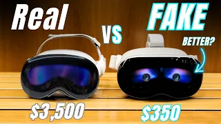 Fake Apple vision pro vs real