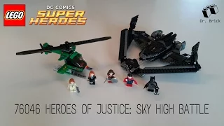 LEGO DC COMICS SUPER HEROES / 76046 HEROES OF JUSTICE: SKY HIGH BATTLE / STOP MOTION SPEED BUILD