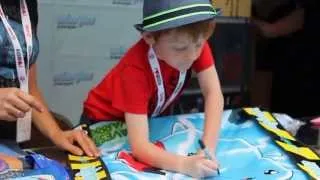 Sam Lavagnino (Catbug) signing at SDCC 2013