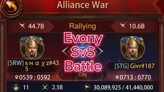 Evony: STG 187 Vs 5RW 435 SvS Battle