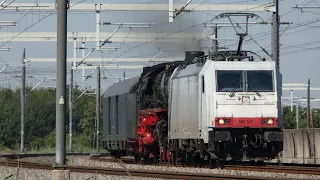 tyfoon en fluit // NIAG 186 142 komt met SSN 01 1075 over de Betuweroute