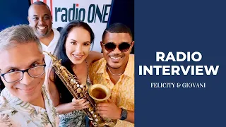 Live Radio Interview with @Felicitysaxophonist & Giovani Lionel on @R1Mauritius