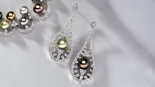 Yoko London Masterpiece | Tahitian Pearl and Diamond Earrings