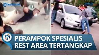 AKHIRNYA TERTANGKAP, Video Perampok Spesialis Rest Area Melawan Polisi di Tol Pasir Koja Bandung