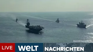 ISRAEL IM KRIEG: USA verlegen Flugzeugträgerkampfgruppe ins östliche Mittelmeer | WELT Stream