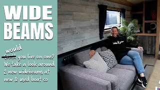 Could/Would you live on a WIDEBEAM? We have a look around 2 NEW ones at New & Used Boat Co.
