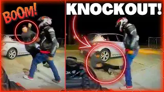 KNOCKOUT | WHEN BIKER FIGHTS BACK | BIKERS ROAD RAGE | Epic & Unexpected Moto Moments 2023 | Ep.176