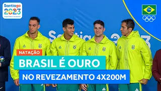 JOGOS PAN-AMERICANOS | BRASIL CONQUISTA O OURO NO REVEZAMENTO 4X200 LIVRE MASCULINO