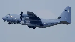 Military AC-130 SUPER FAST Takeoff!