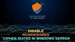 Disable RC4/DES/3DES cipher suites in IIS Windows Server #cybersecurity #RC4 #iis #website #server