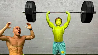 How Much Can Little Hulk Lift?!
