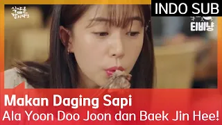 Makan Daging Sapi Ala Yoon Doo Joon dan Baek Jin Hee! 🥩🥩 #LetsEat3 🇮🇩SUB INDO🇮🇩