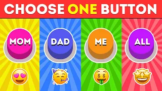 Choose One Button...! MOM, DAD, ME or ALL Edition 🔴🔵🟡🟣 Quiz Master yt