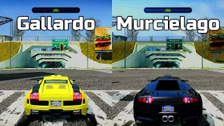 NFS Most Wanted: Lamborghini Gallardo vs Lamborghini Murcielago - Drag Race