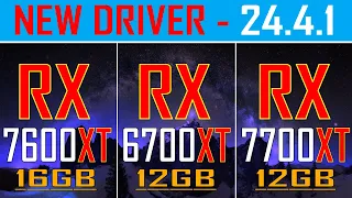 RX 7600XT vs RX 6700XT vs RX 7700XT || NEW DRIVER || PC GAMES TEST ||