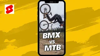 BMX VS MTB  Flairs     #shorts  #mtb #short