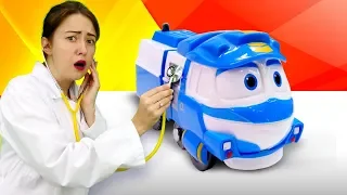 Развивающее видео для малышей: Карантин в городе игрушек из мультика Роботы Поезда!!