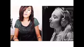 Christina Grimmie and Sabrina Carpenter singing Hello by Adele