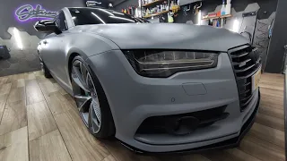 Audi A7 Nardo Gray Matte Wrap - Stikerana Visual Studio