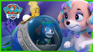Aqua Pups stop Moby to save the Puplantis Race and more! PAW Patrol | Cartoons for Kids Compilation
