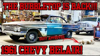 1961 Chevrolet BelAir Bubbletop Progress! Body panels of all colors!