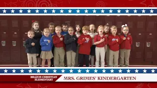 Daily Pledge Brazos Christian School-Mrs. Grimes