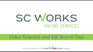 SCWOS Job Portal Tutorial