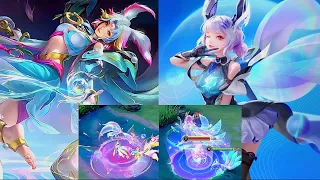 So sánh hiệu ứng trang phục Liliana Lưu Thuỷ Thần Long vs Liliana Wave