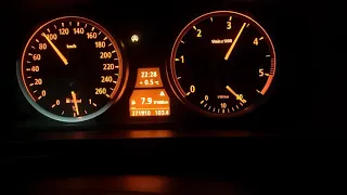 Bmw E60 530d 218hp acceleration 0-120km/h manual transmission