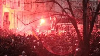 Ukraine . Штурм Адміністрації президента / Demonstrants attack presidential headquarter.