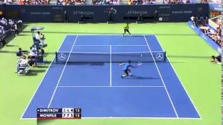 Grigor Dimitrov wins the best point of the match