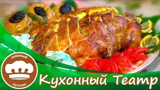 Курица фаршированная блинами с начинкой