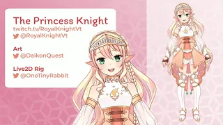 Vtuber Rig Showcase: The Princess Knight Yulia [Live2D Rig]