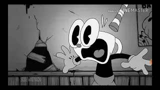 Cuphead vs bendy in crossover clash but I voice act it😳(black and white)