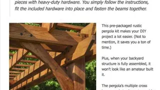 Rustic Pergola Kits [ with Easy Installation + Custom-Built Look ]