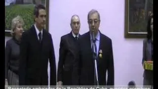Condecoración de Evgeny Primakov con la orden de la Solidaridad de Cuba