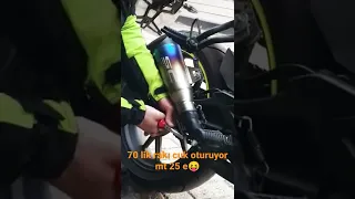 YAMAHA MT 25 E TAM OTURAN 70LİK RAKI EĞER MOTOR KALDIRMA APARATINIZ YOKSA DENEYİN /