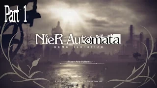NieR: Automata Walkthrough Part 1 (PS4 Pro) No Commentary Gameplay @ 1080P 60FPS