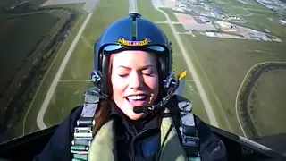 Vanessa Brown Flies with the Blue Angels