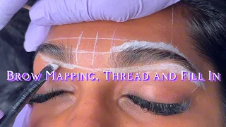 Brow Mapping, Thread and Fill In (no voiceover)