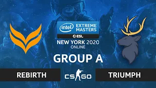 CS:GO - Rebirth vs Triumph [Nuke] Map 2 - IEM New York 2020 - Group A - NA