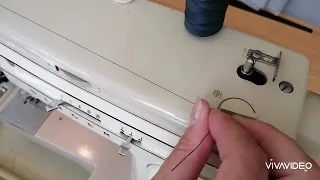 How to thread a Singer 522 Sewing Machine