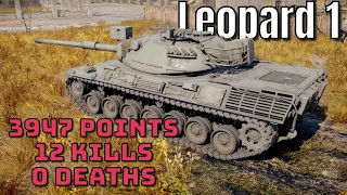 3947 Points/12 Kills/0☠️ - Leopard 1 - Realistic Battles - War Thunder Gameplay [1440p 60FPS]