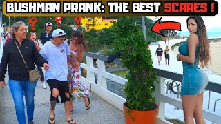 BUSHMAN PRANK VS INNOCENT GIRLS👻 TRY NOT TO LAUGH AT THESE REACTIONS😅 SCARES AND INSANE SCREAMS!