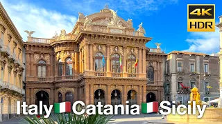 Discovering Catania Italy: A Walking Tour in Stunning HDR 4K 60 FPS Quality!