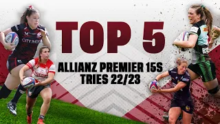 Top 5 Women's Allianz Premier 15s Tries 22/23