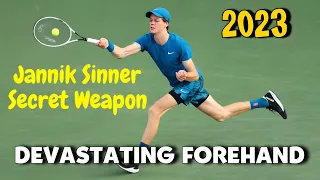 Jannik Sinner Devastating Forehand Winners • Sinner Secret Weapon (2023)