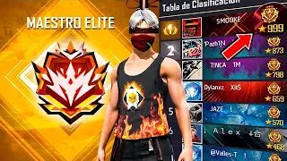 ¡LOGRE LLEGAR AL "TOP 1 GLOBAL" 💀🔥 en DE-Clasificatoria! Free Fire